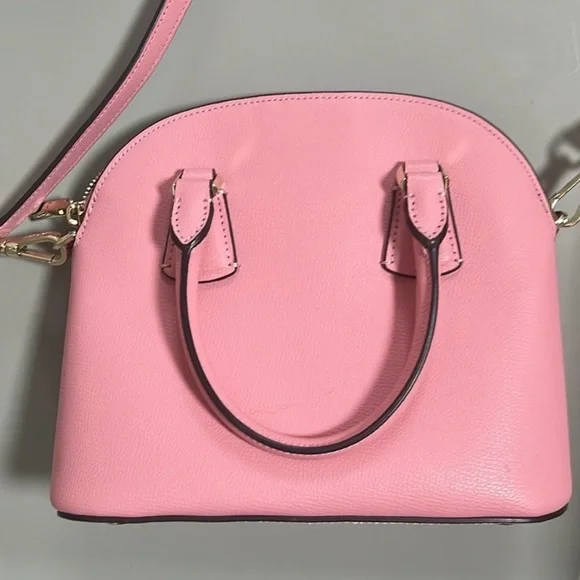 kate spade Pink Pebbled Leather Dome Crossbody - Picture 2 of 7